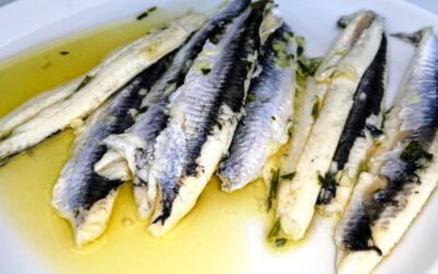 Boquerones – Spanish Anchovies with Garlic and Olive Oil