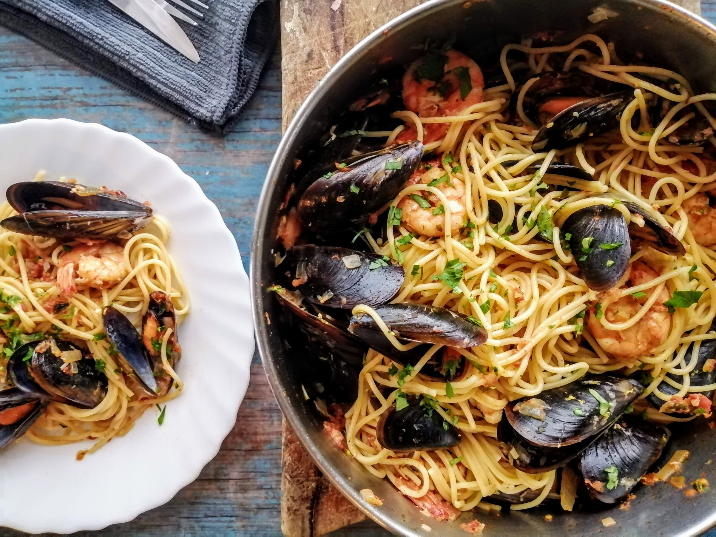IMG_20211127_162029 Shrimp and mussels pasta