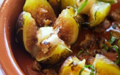 Fresh figs recipes (Grilled figs with goat cheese)