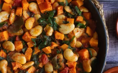 Smoky Butter Bean Stew with Sweet Potato and Kale