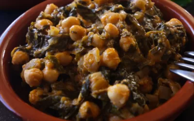 Tasty Vegan Spinach with Chickpeas Recipe