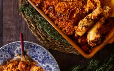 Spicy chicken and chorizo rice (filling, made in 1 hour)