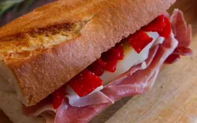 Jamón Serrano and Manchego Cheese Bocadillo