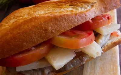 Spanish-Style Pork loin Sandwich (Bocadillo de lomo)