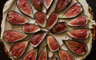 Fig and Vermouth no-bake cheesecake (easy dessert recipe)