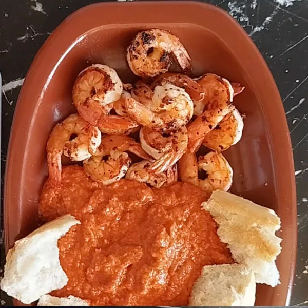 Jumbo Shrimp with Romesco Sauce Recipe