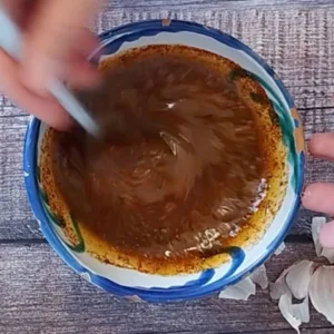 marinade ingredients are combined in a small bowl