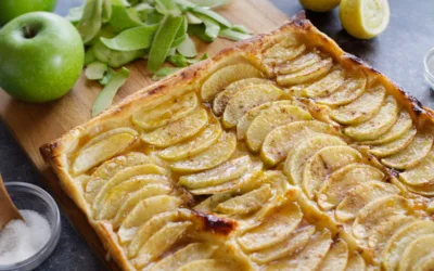 Spanish-Style Apple Tart with Apricot and Sweet Sherry Glaze