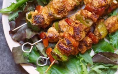 Summery Spanish Chicken Skewers with a Smoky Paprika Marinade