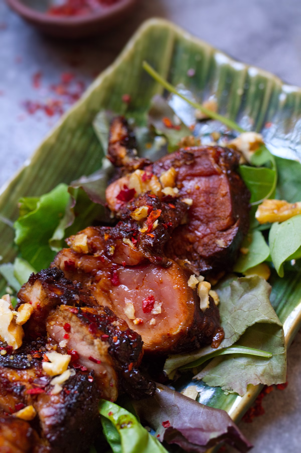 Some marinated presa Iberica pork 