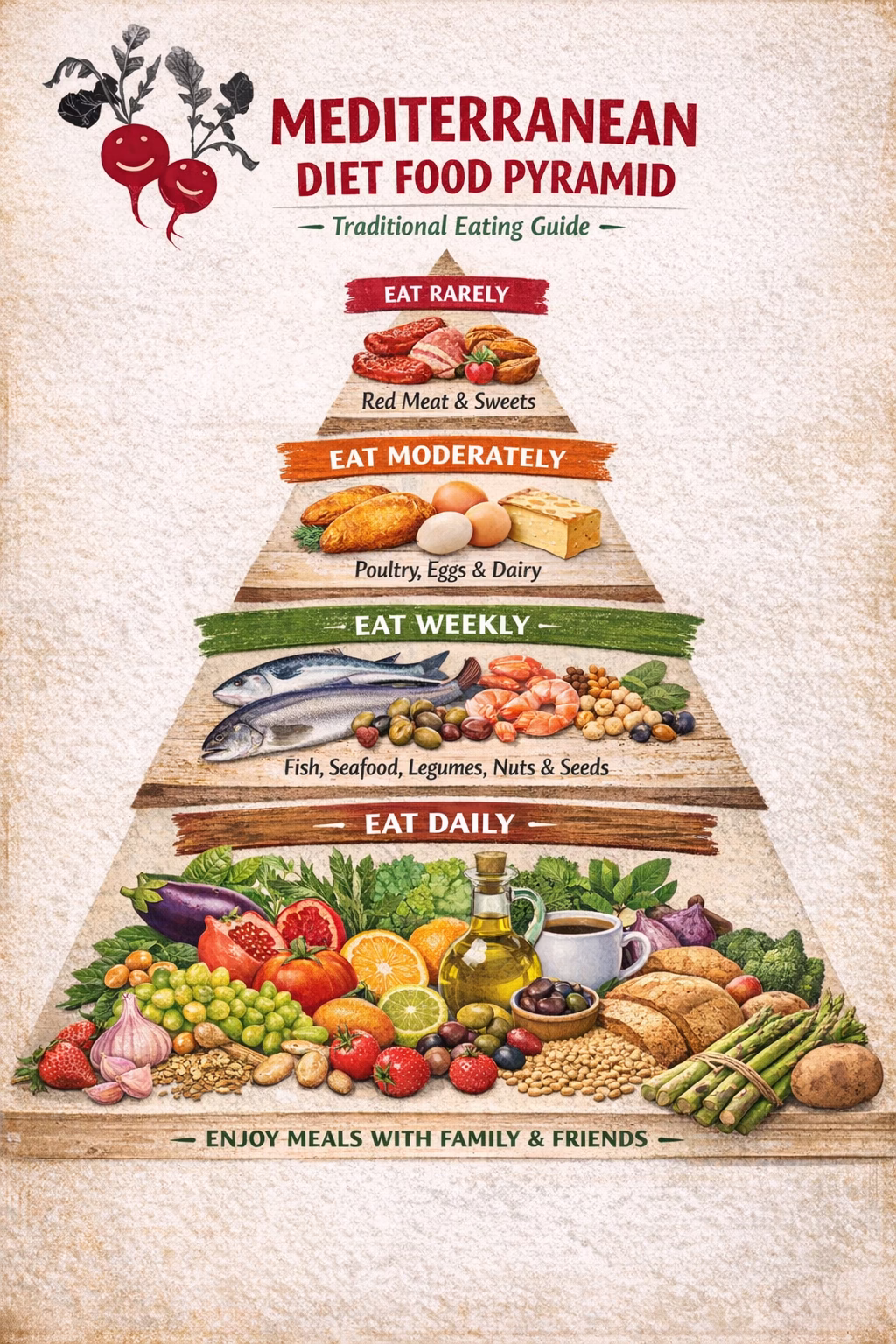 Mediterranean Diet Food Pyramid