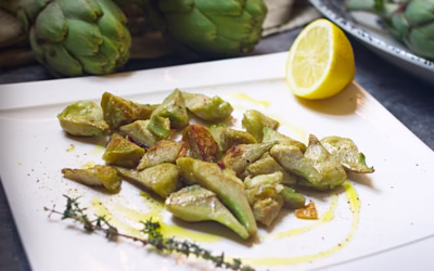 Pan-fried Artichokes with Garlic & Lemon – Alcachofas Salteadas al Limón