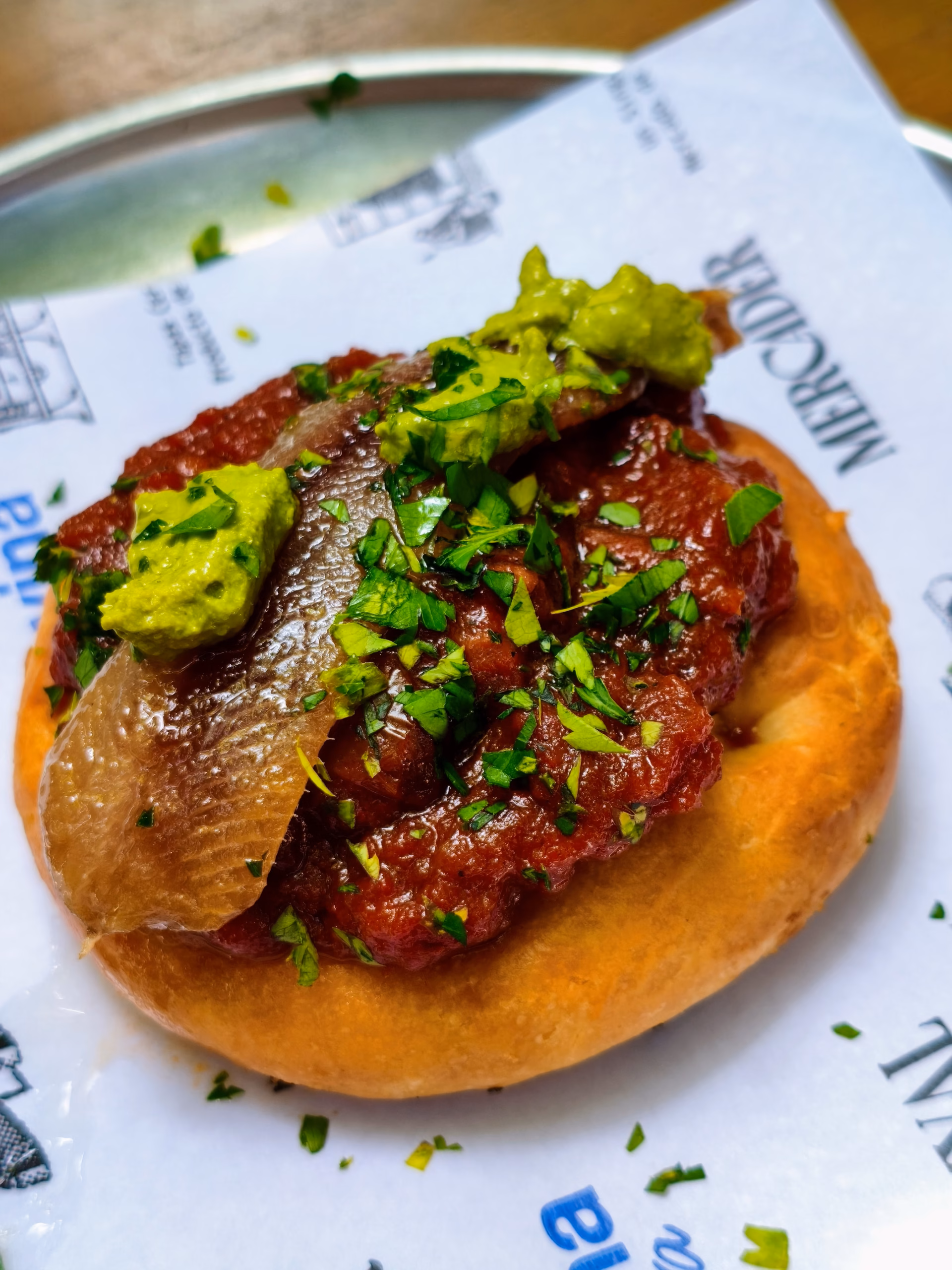 A coca with anchovies from Tonyina barra