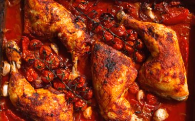Spanish Paprika Chicken with Tomatoes & Onions