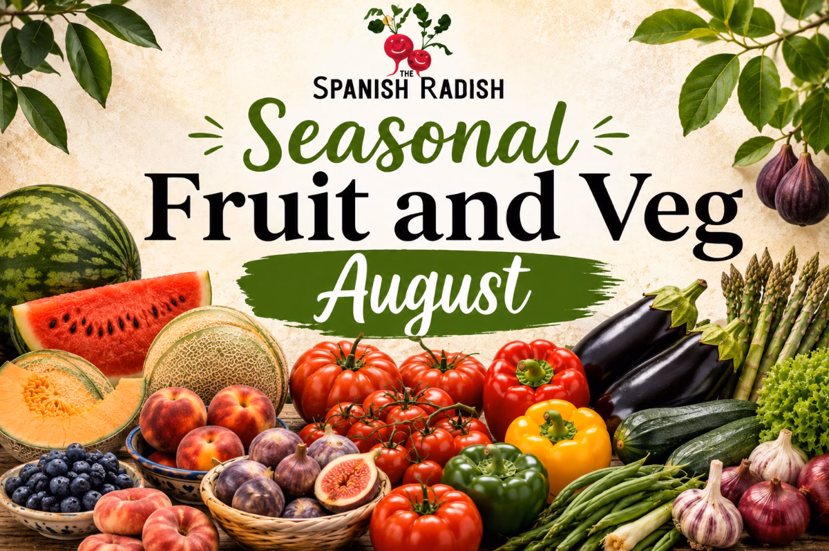 August Seasonal Fruit and Vegetables in Spain