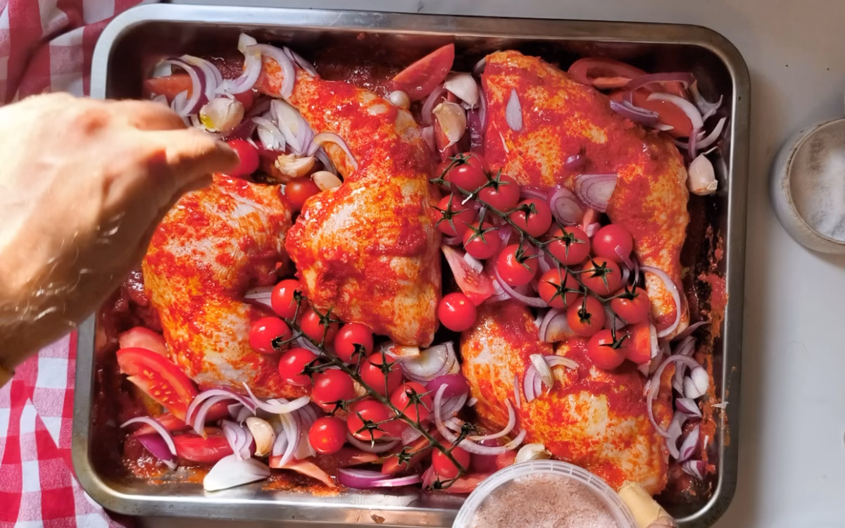 pre-cooked spanish Paparika chicken