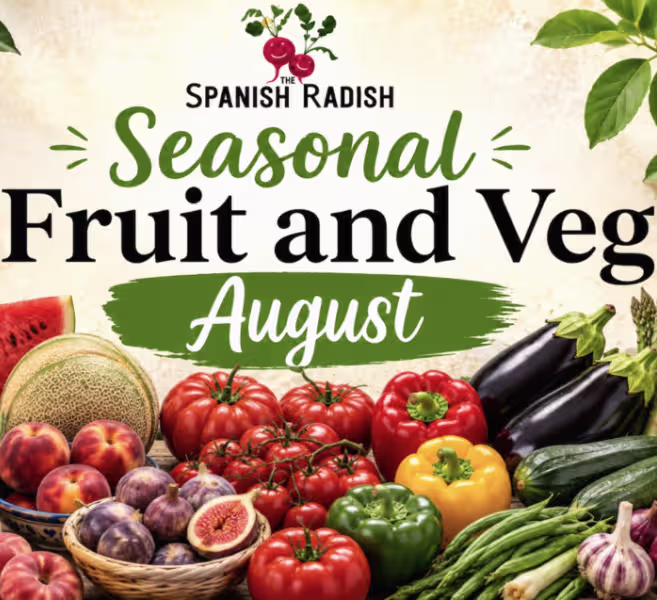 Covert art for August fruit and veg guide.