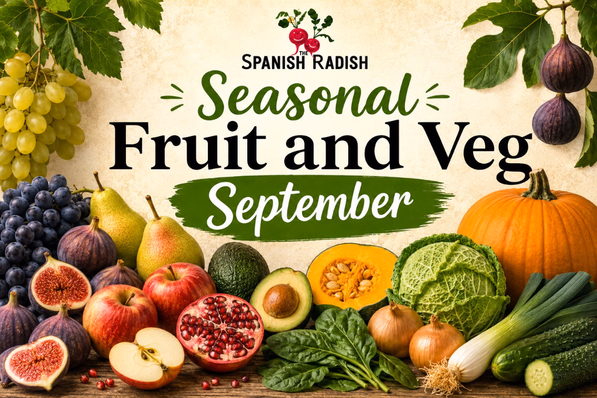 September Seasonal Fruit and Vegetables in Spain