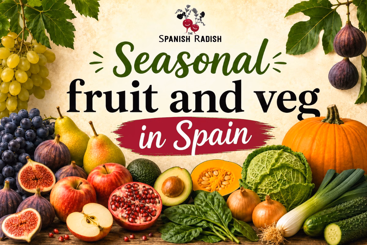 Seasonal Fruit and vegetables in Spain and the Mediterranean