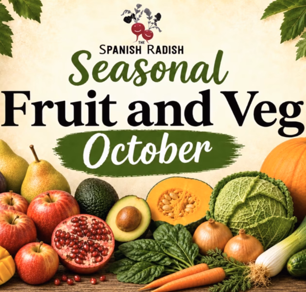 Cover image for seasonal fruit and veg for October article.