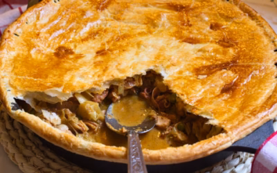 Spanish Chicken and Leek Pie With Serrano Ham